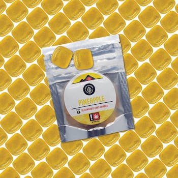 Hard Candies - 50mg THC - Pineapple